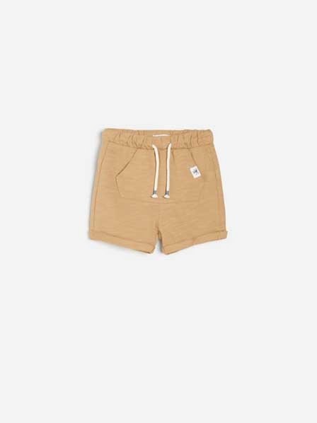 Reserved - Beige Jersey Shorts, Kids Boy