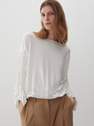 Reserved - Cream Ecovero Rich Blouse, Women