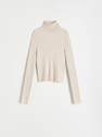 Reserved - Nude Knitted Turtleneck, Women