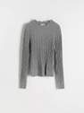 Reserved - Grey Viscose rich blouse