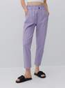 Reserved - Purple Cotton Rich Trousers, Women