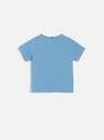Reserved - Blue Cotton T-Shirt With Applique, Kids Boy