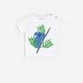 Reserved - Ivory Cotton T-Shirt With Applique, Kids Boy