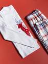 Reserved - Ivory Christmas motif pyjama set