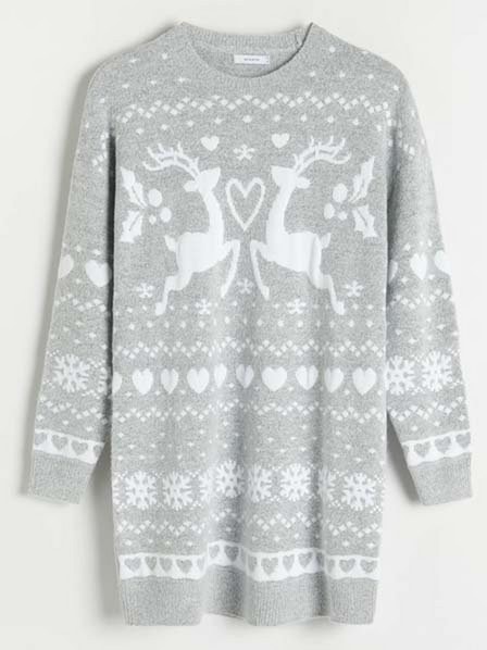 Reserved - Light grey Holiday sweater