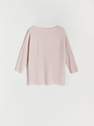 Reserved - Pastel Pink Blouse with Metallic Thread, Women