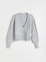 Reserved - Light Grey Short Cardigan, Women