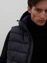 Reserved - Navy Quilted vest with a hood
