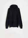 Reserved - Black Merino wool hoodie