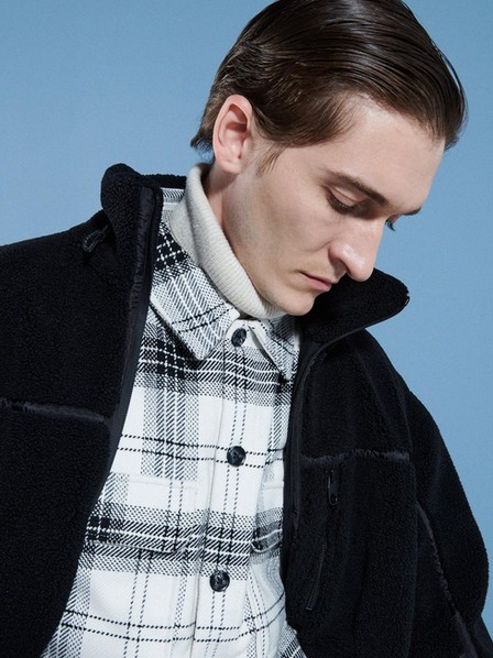 Reserved - White Checked Shirt Jacket