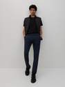Reserved - Navy Slim fit trousers