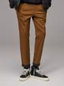 Reserved - Brown Chino trousers with viscose blend