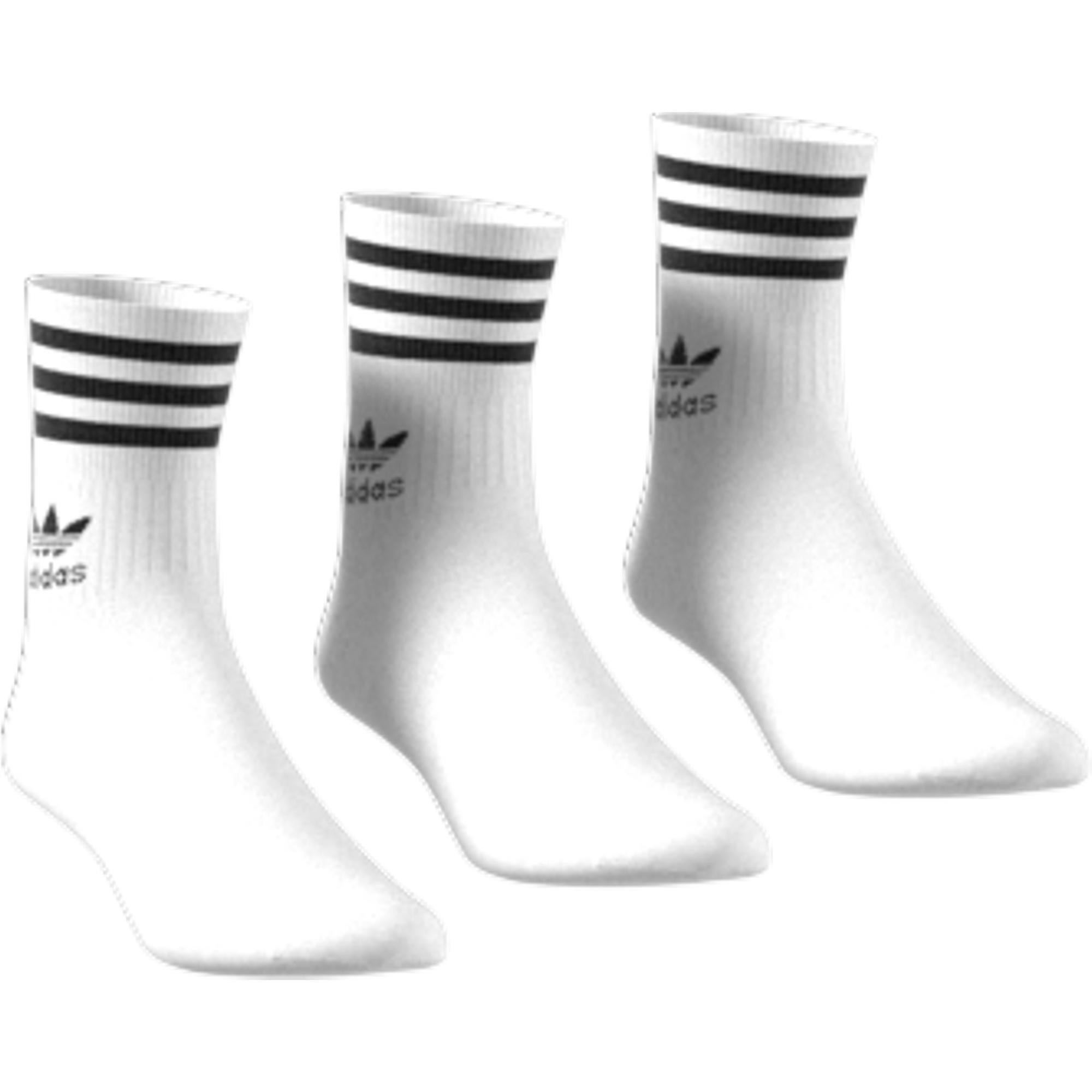 Mid Cut Crew Socks 3 Pairs, , large image number 0