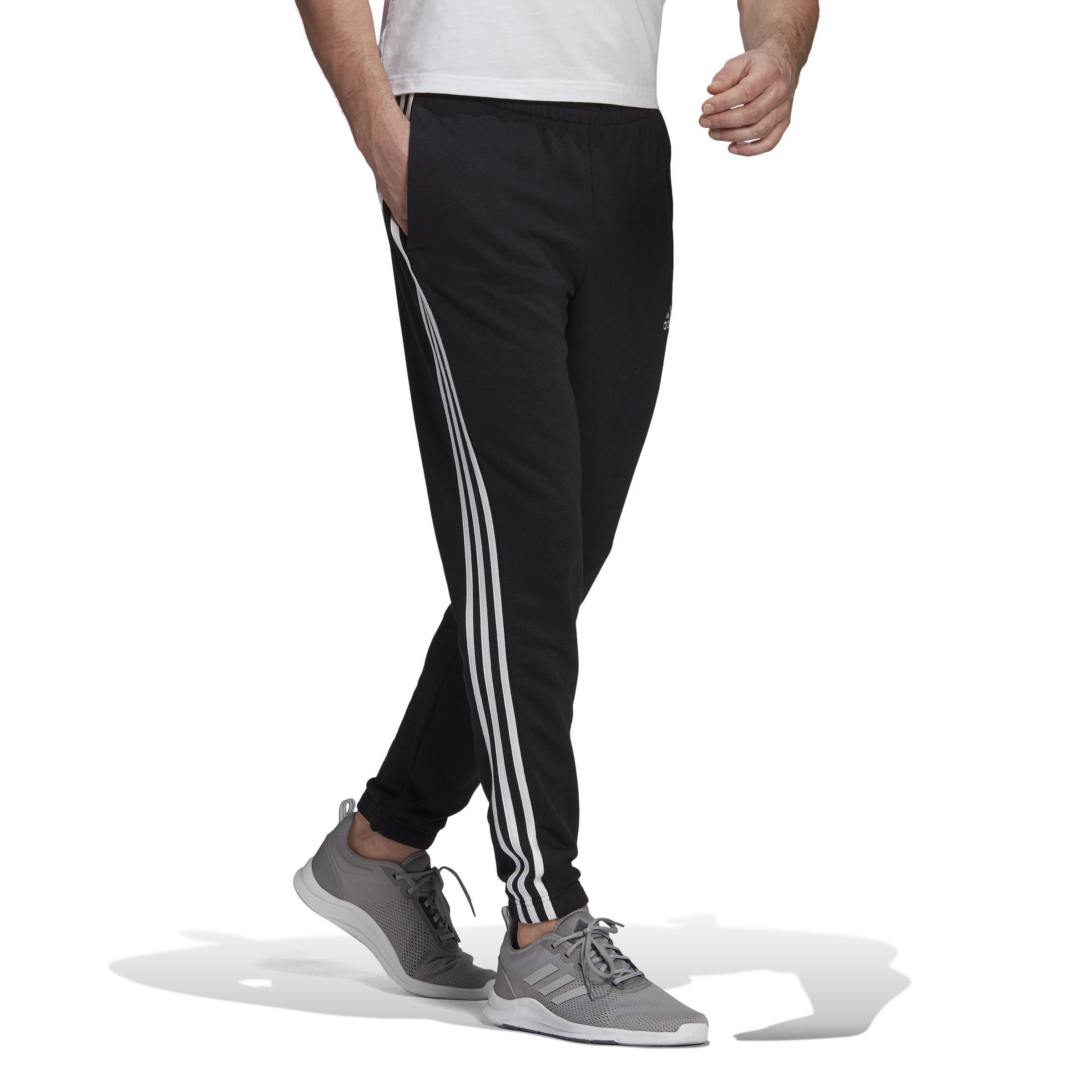 Essentials French Terry Tapered 3-Stripes Joggers, , large image number 1