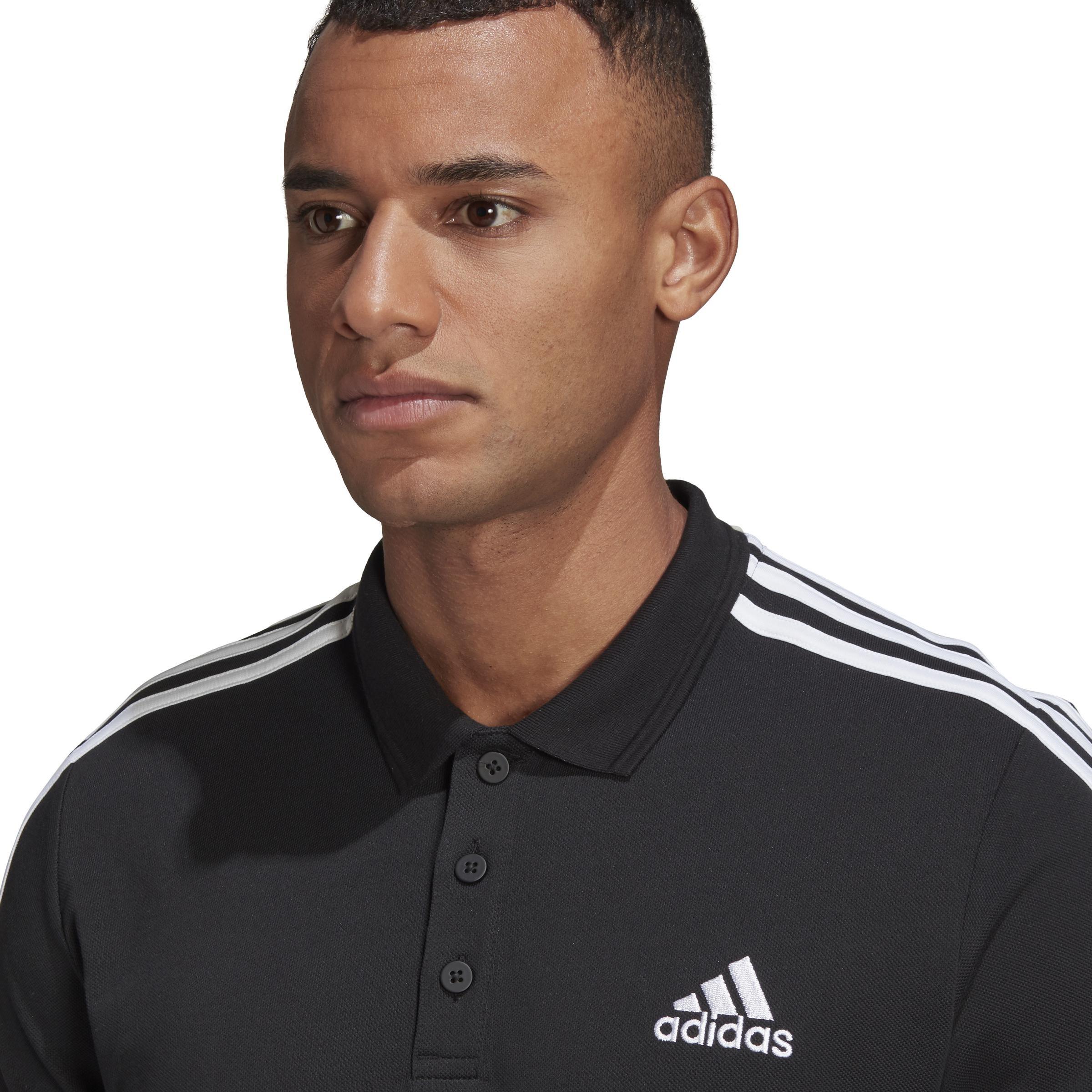 AEROREADY Essentials Piquأ© Embroidered Small Logo 3-Stripes Polo Shirt, , large image number 1