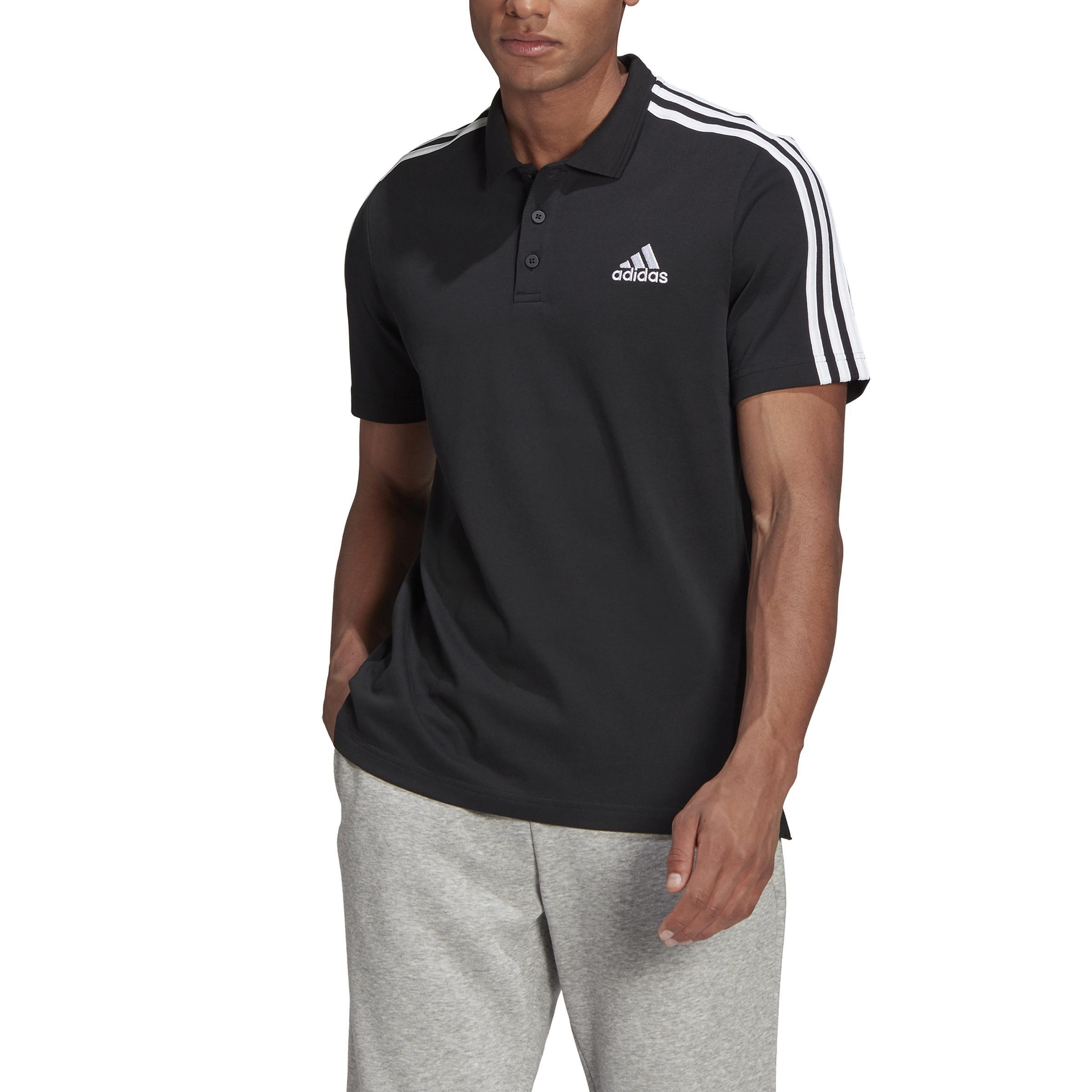 AEROREADY Essentials Piquأ© Embroidered Small Logo 3-Stripes Polo Shirt, , large image number 3