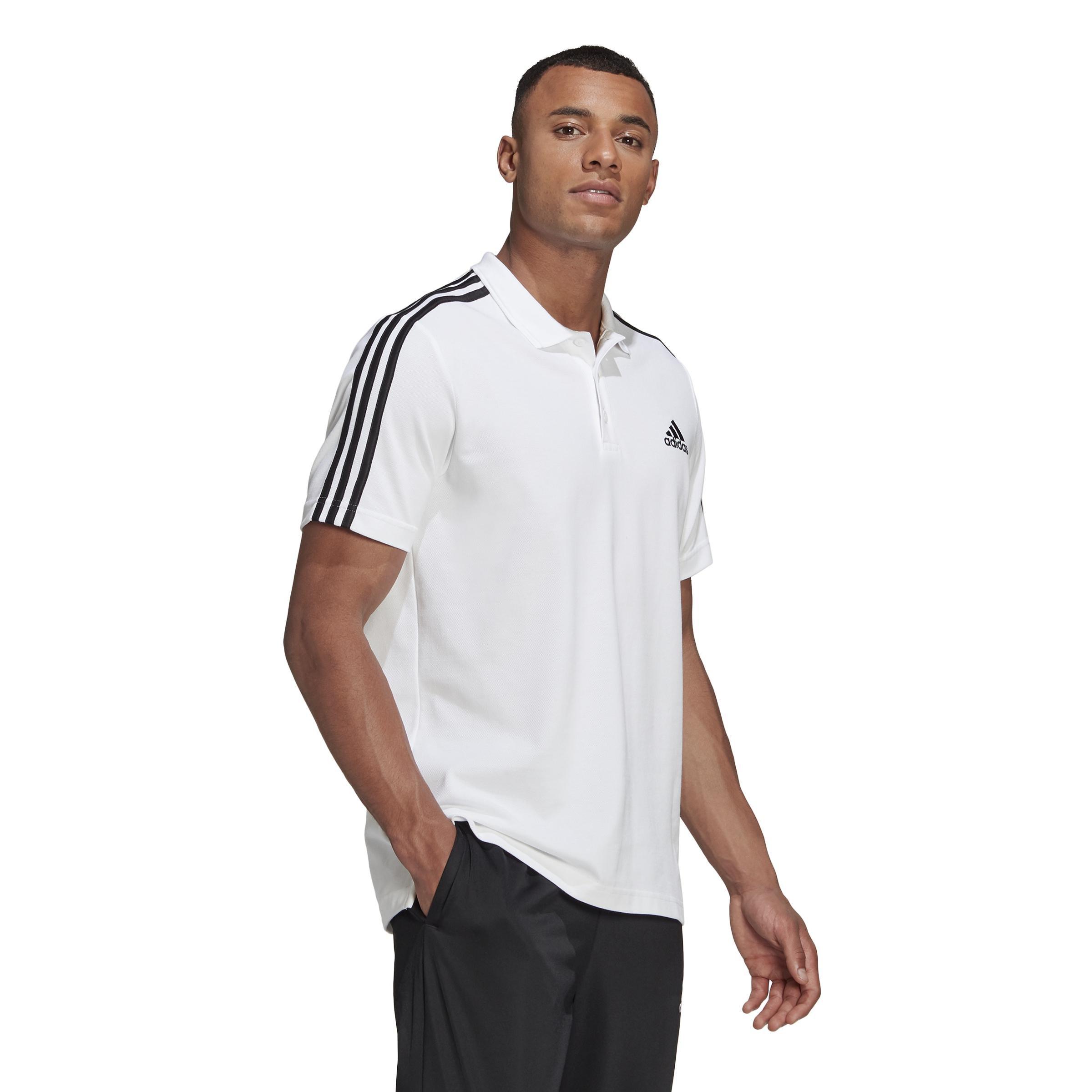 AEROREADY Essentials Piquأ© Embroidered Small Logo 3-Stripes Polo Shirt, , large image number 1