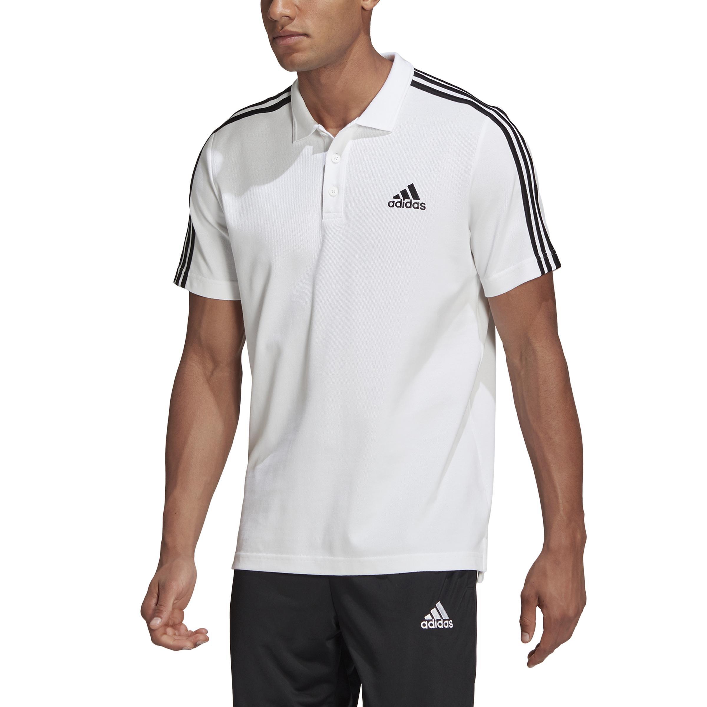 AEROREADY Essentials Piquأ© Embroidered Small Logo 3-Stripes Polo Shirt, , large image number 3