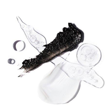 Multiple product ingredients layered and swatched together