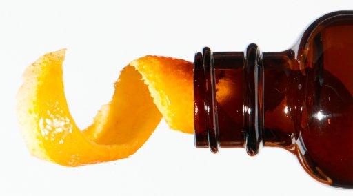 The Ordinary bottle with a peel inserted in