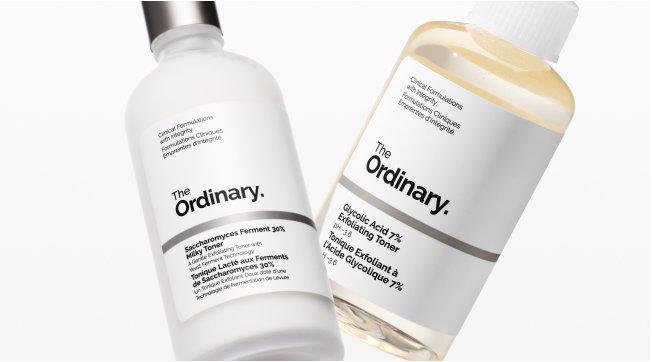 The Ordinary's Saccharomyces Ferment 30% Milky Toner and Glycolic Acid 7% Exfoliating Toner