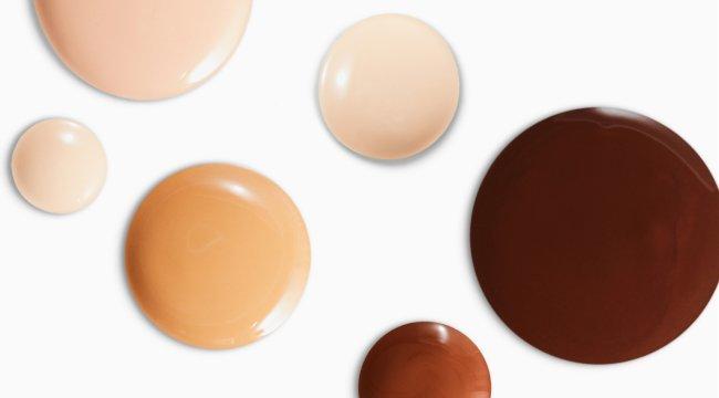 The Ordinary Serum Foundation swatches