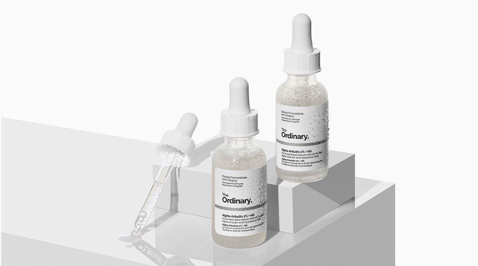 The Ordinary Alpha Arbutin 2% + HA serums