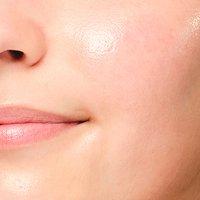 Close up on a model's skin