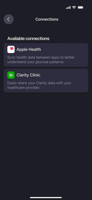 Apple health app and Clarity Clinic Connection