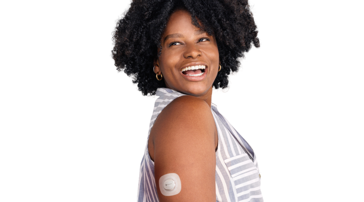 Dexcom G7 user smiling