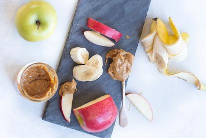 Apples bananas and peanuts butter