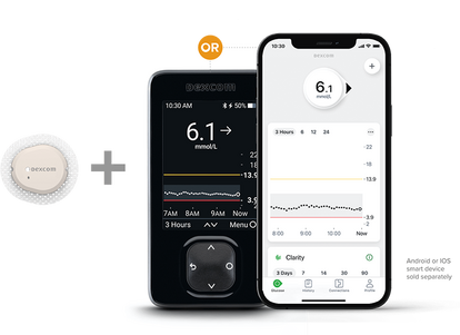 Dexcom G7 CGM all-in-one sensor and transmitter