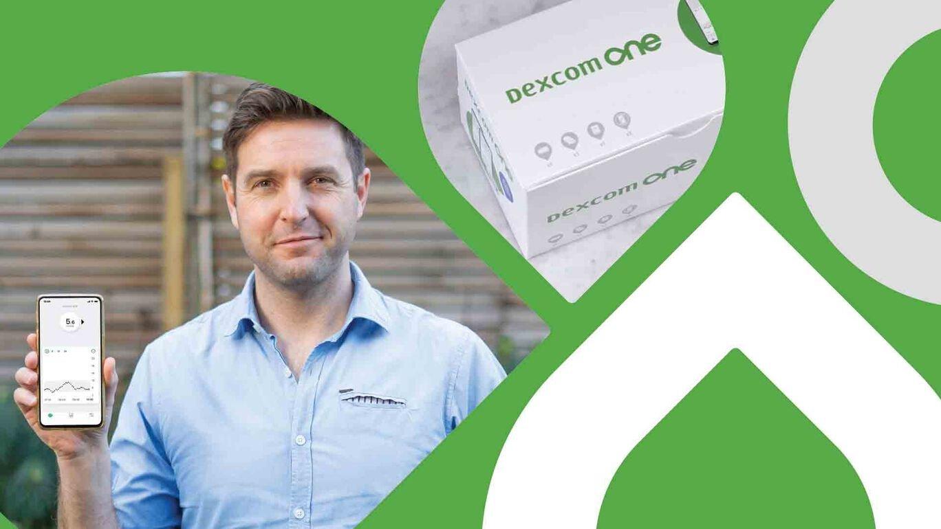 Vīrietis, kas tur viedtālruni ar lietotni Dexcom — video sīktēls