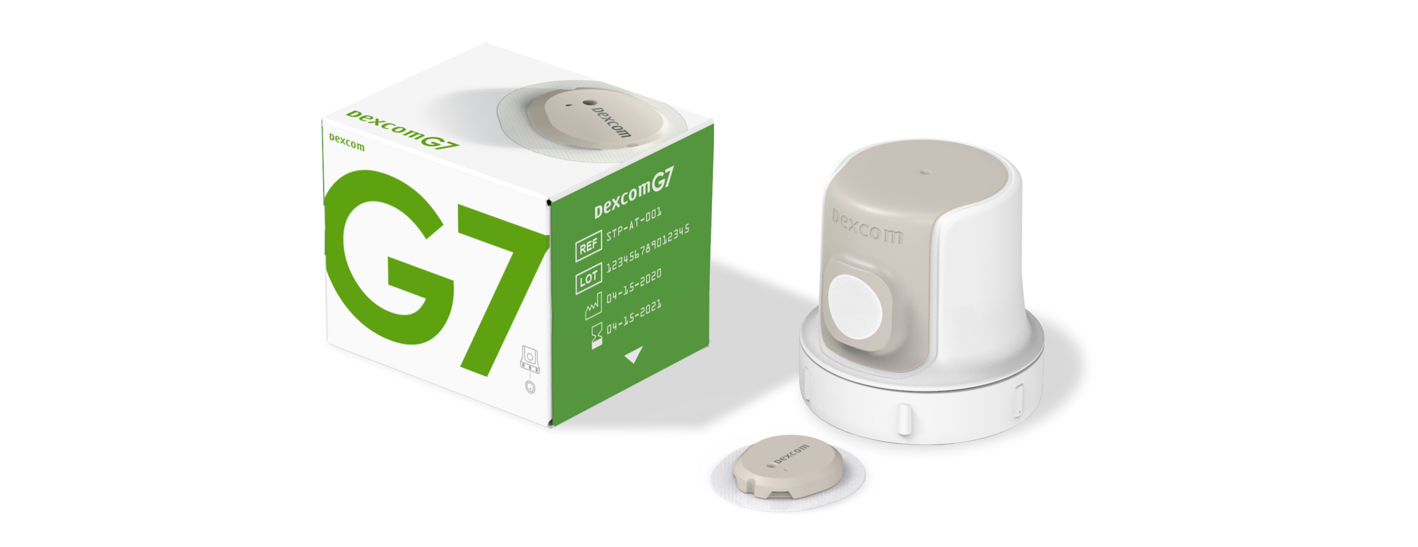 Dexcom G7 Sampling box with Applicator and sensor