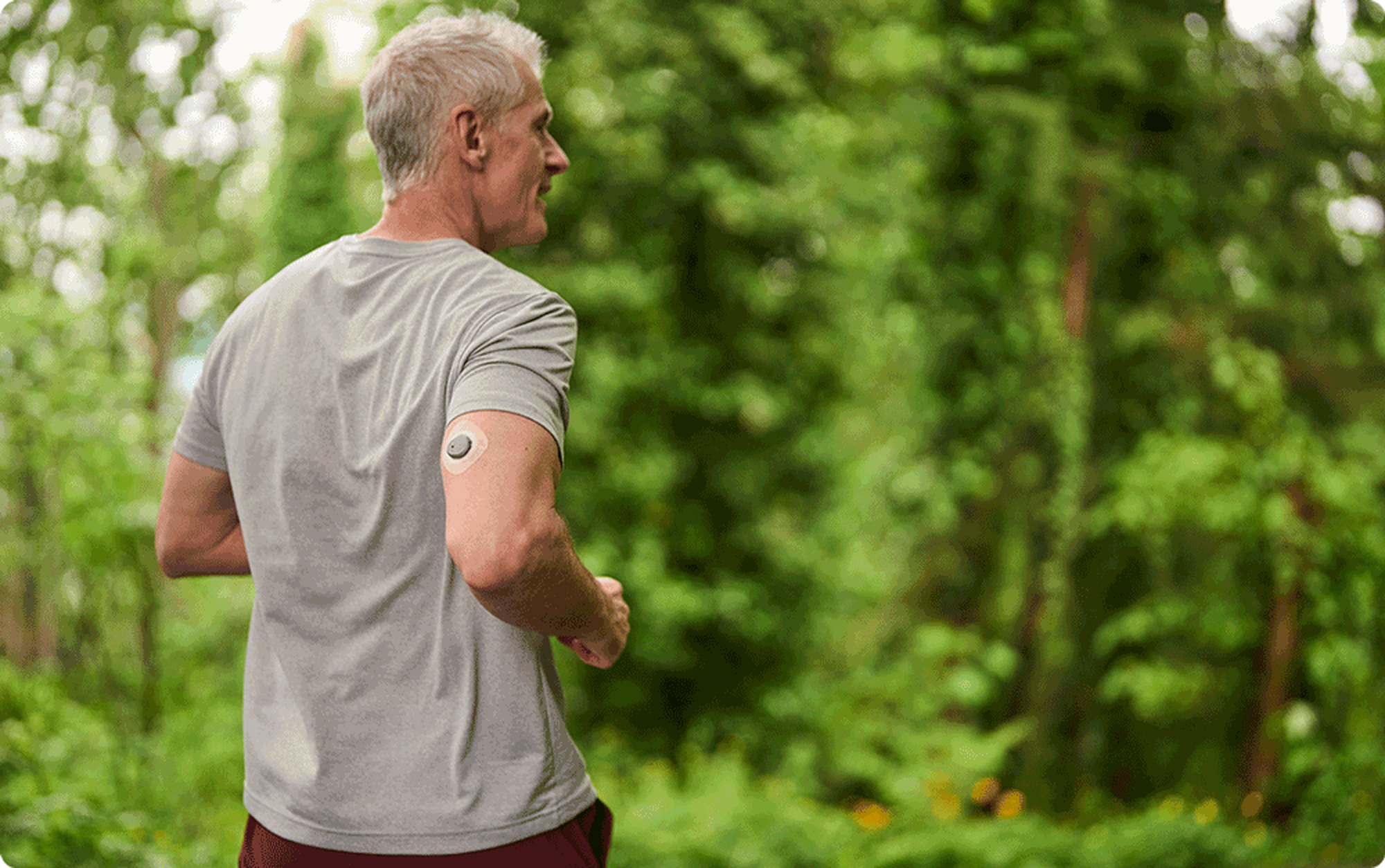 Man going for a run outside