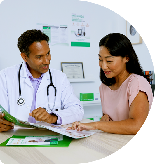 Ondersteuning bij iedere stap van uw Continue Glucosemonitoring (CGM)-leertraject.