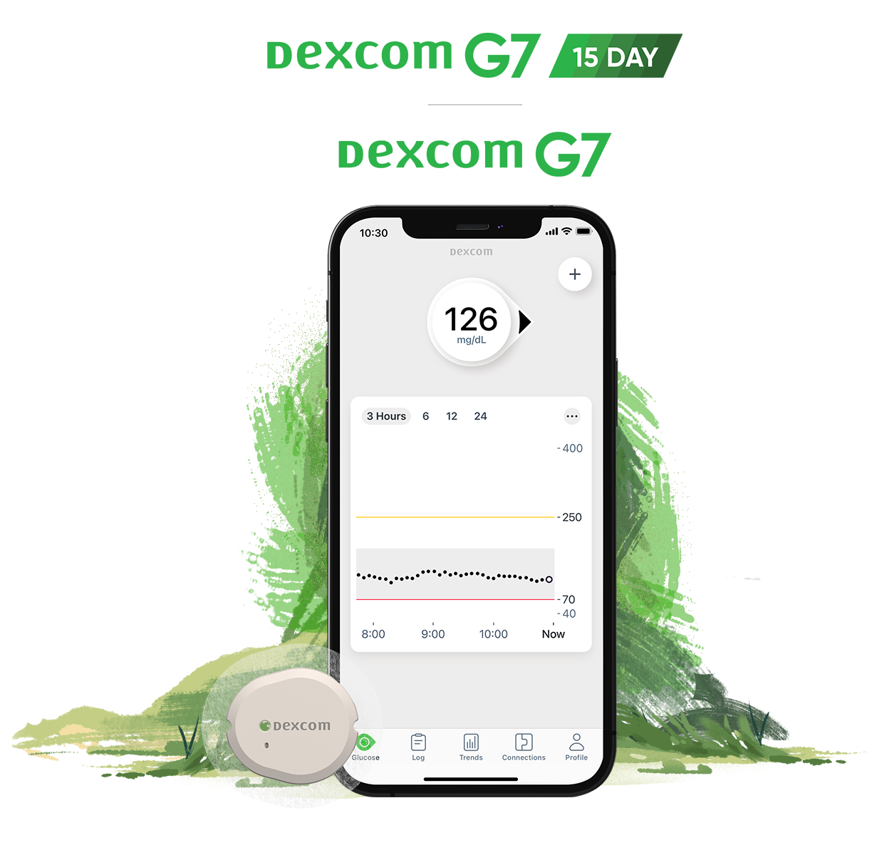 Dexcom G7 app and sensor