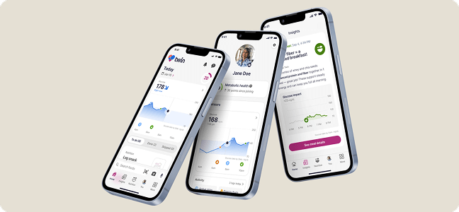 3 phones with health apps open