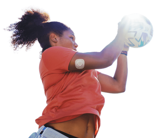 Marlee Fray catching soccer ball