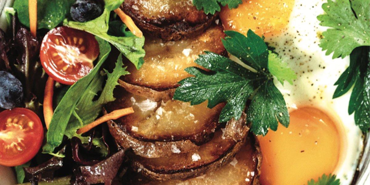 Dexcom Recipe: Breakfast Brunch Bowl with Fried Eggs