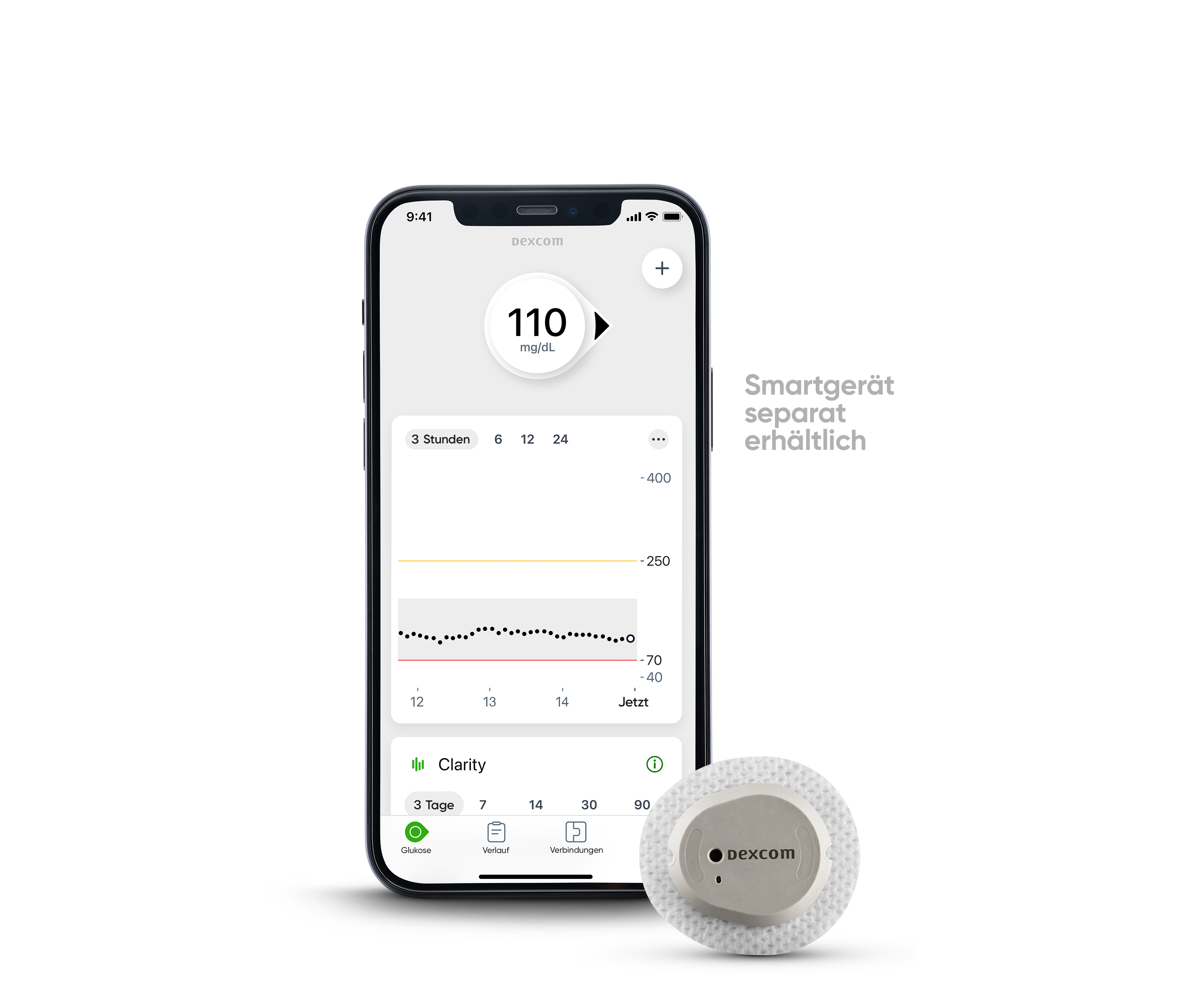 Application, capteur et applicateur Dexcom G7 - Appareils intelligents vendus séparément. Pour consulter une liste des appareils compatibles, allez à dexcom.com/compatibility