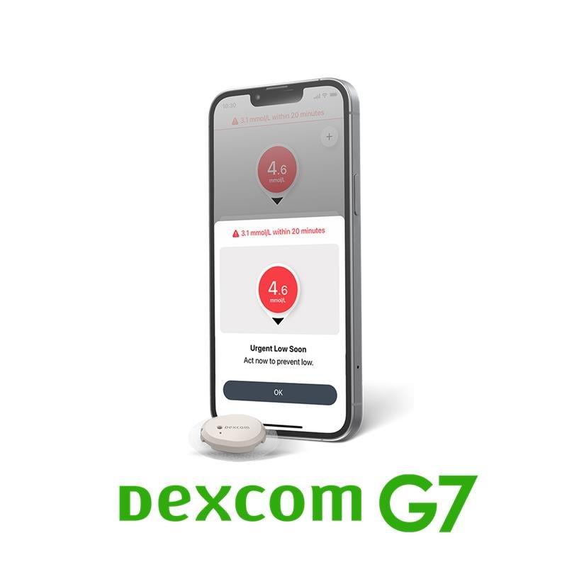Dexcom G7 app and sensor