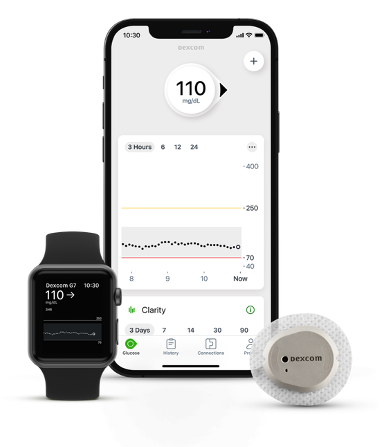 Capteur Dexcom G7 et appareils intelligents