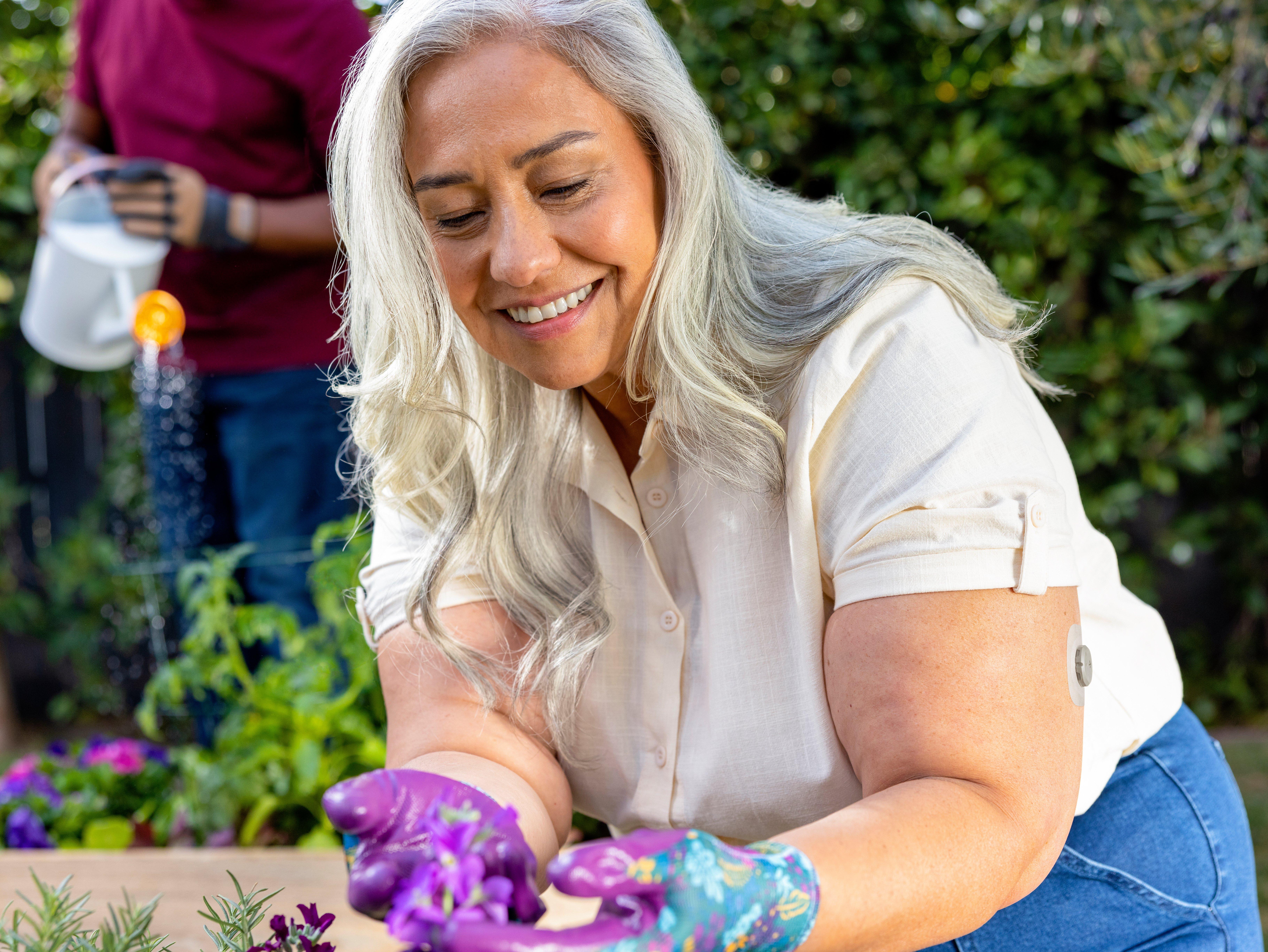 Stelo phone app shown with sensor