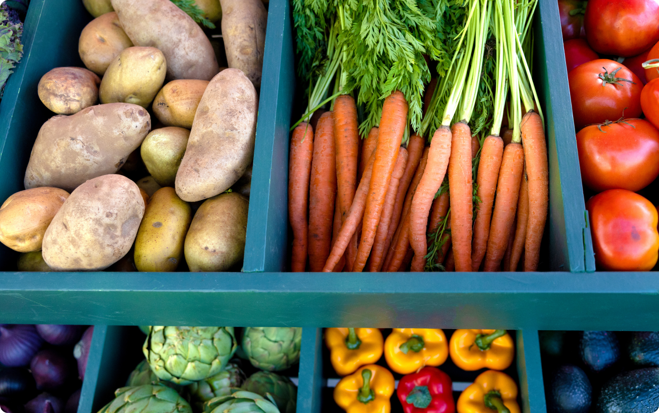 fresh produce and choosing the right carbs for blood sugar control