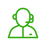 Headset icon representing technical support phone assistance