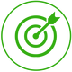 target hit in green color as an icon.