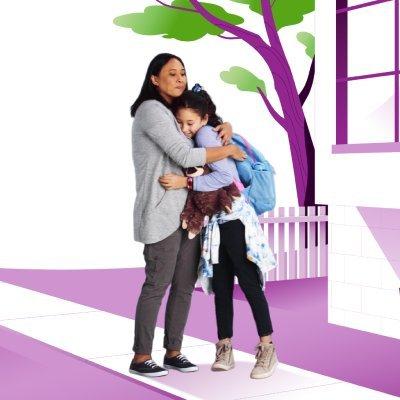 Mom sending her daughter off knowing that she can access shared glucose data from her daughter during her sleepover