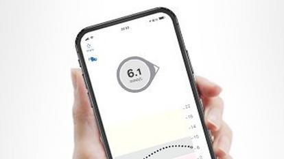 Glucose Readings at a Glance on the Dexcom G6 app