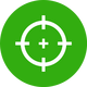Arrow and target icon